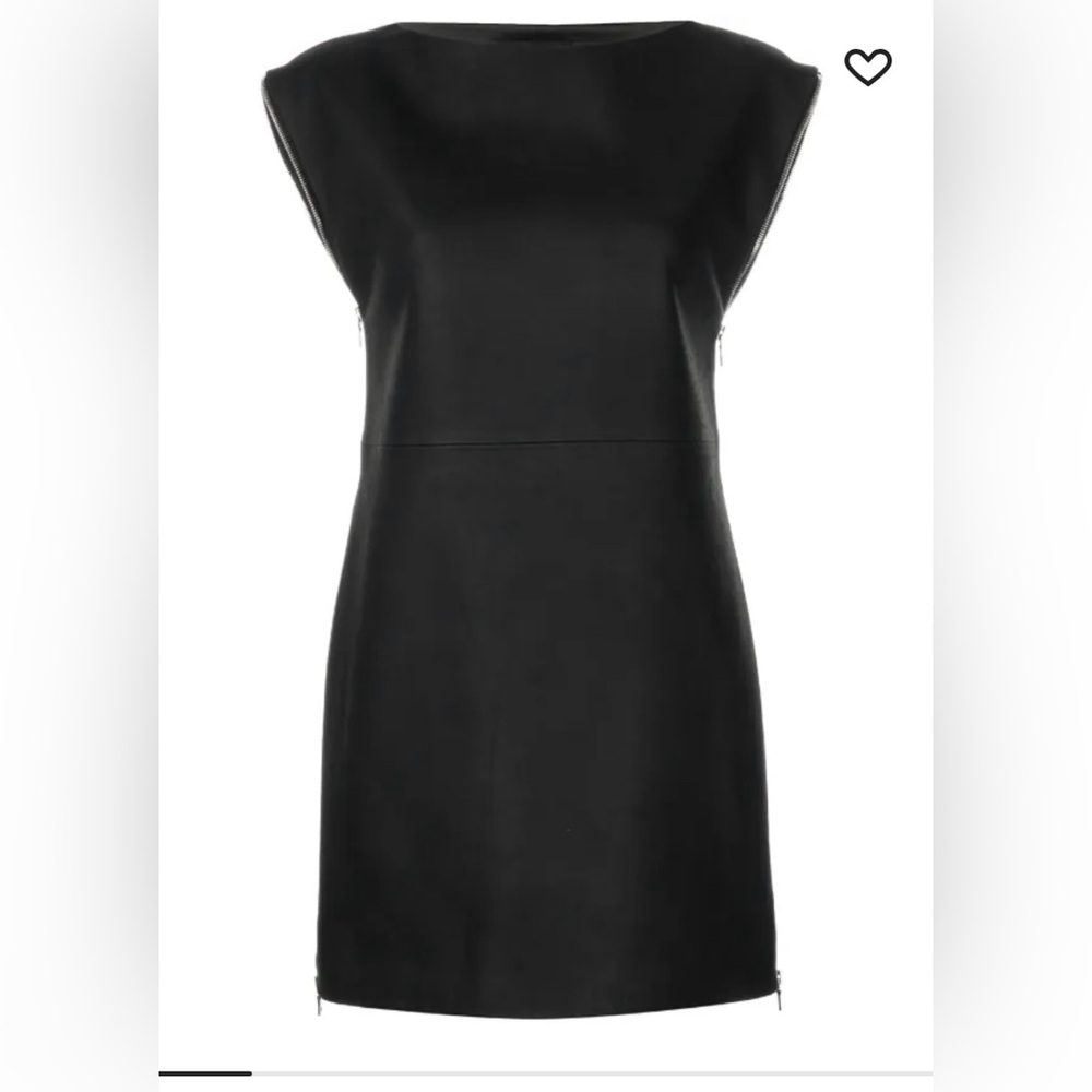 RtA Elina Black Mini Dress - Lambskin